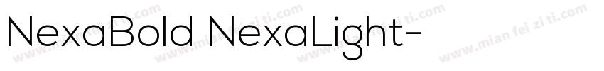 NexaBold NexaLight字体转换